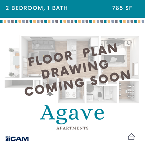 the floor plan of agave apartments
